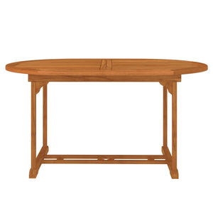 vidaXL Patio Table 78.7"x39.4"x29.5" Solid Wood Eucalyptus-5