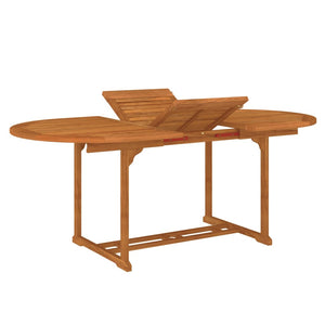 vidaXL Patio Table 78.7"x39.4"x29.5" Solid Wood Eucalyptus-7