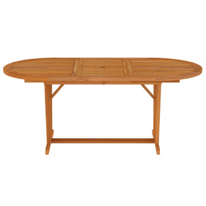 vidaXL Patio Table 78.7"x39.4"x29.5" Solid Wood Eucalyptus-1