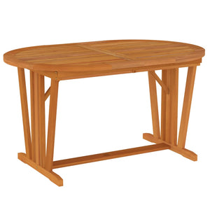 vidaXL Patio Table 78.7"x39.4"x29.5" Solid Wood Eucalyptus-4