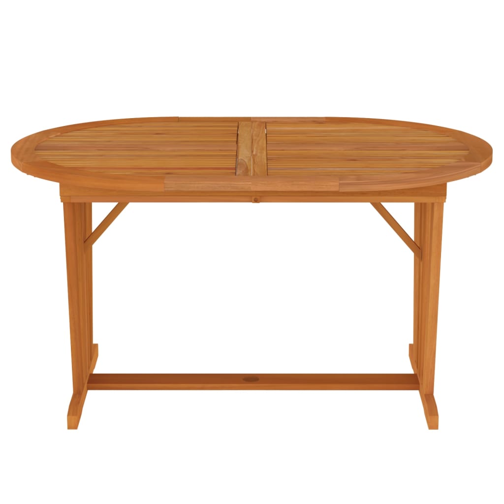 vidaXL Patio Table 78.7"x39.4"x29.5" Solid Wood Eucalyptus-5