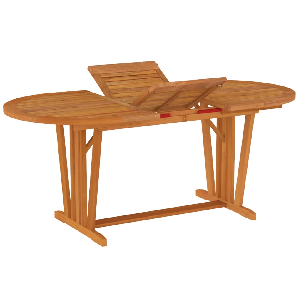 vidaXL Patio Table 78.7"x39.4"x29.5" Solid Wood Eucalyptus-7