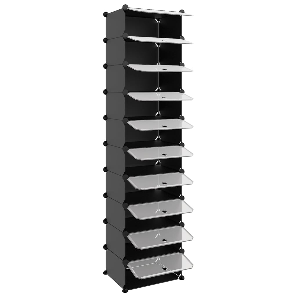 vidaXL Shoe Rack Shoe Storage Organizer with Doors for Entryway Hallway PP-13