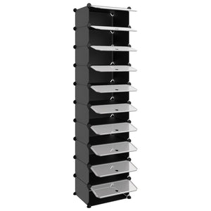 vidaXL Shoe Rack Shoe Storage Organizer with Doors for Entryway Hallway PP-13