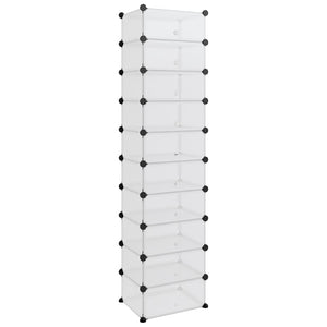 vidaXL Shoe Rack Shoe Storage Organizer with Doors for Entryway Hallway PP-21