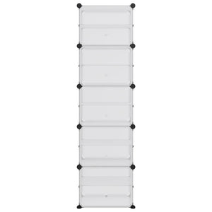 vidaXL Shoe Rack Shoe Storage Organizer with Doors for Entryway Hallway PP-10