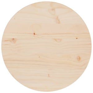 vidaXL Table Top Replacement Round for Garden Coffee Table Solid Wood Pine-25