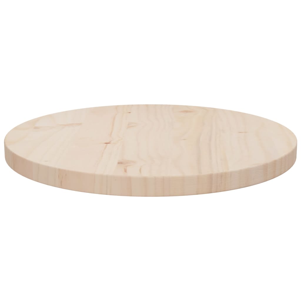 vidaXL Table Top Replacement Round for Garden Coffee Table Solid Wood Pine-31