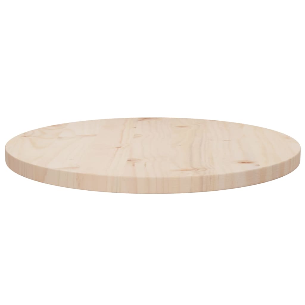 vidaXL Table Top Replacement Round for Garden Coffee Table Solid Wood Pine-9