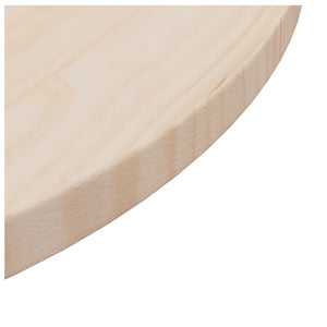 vidaXL Table Top Replacement Round for Garden Coffee Table Solid Wood Pine-7