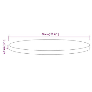 vidaXL Table Top Replacement Round for Garden Coffee Table Solid Wood Pine-19