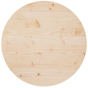 vidaXL Table Top Replacement Round for Garden Coffee Table Solid Wood Pine-39