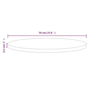 vidaXL Table Top Replacement Round for Garden Coffee Table Solid Wood Pine-45