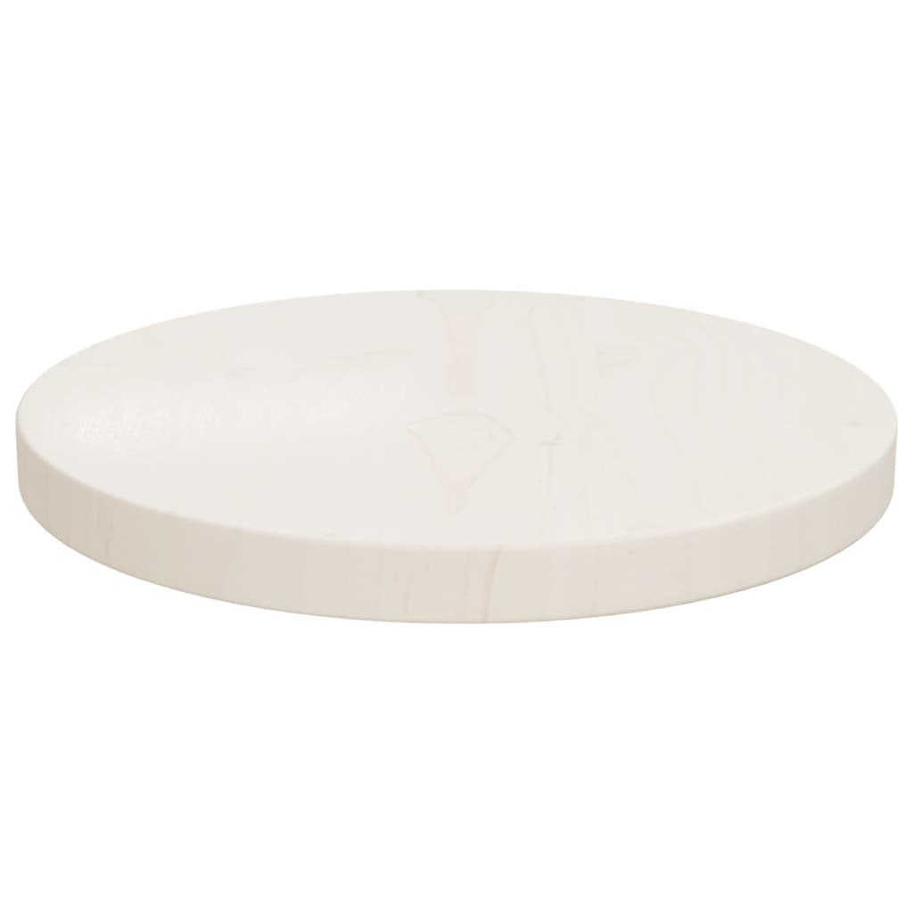 vidaXL Table Top Replacement Round for Garden Coffee Table Solid Wood Pine-4