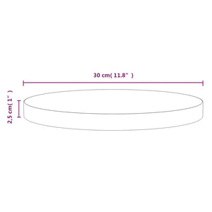 vidaXL Table Top Replacement Round for Garden Coffee Table Solid Wood Pine-28