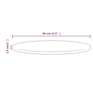 vidaXL Table Top Replacement Round for Garden Coffee Table Solid Wood Pine-17