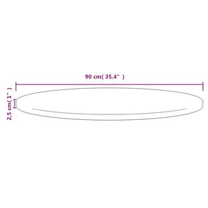 vidaXL Table Top Replacement Round for Garden Coffee Table Solid Wood Pine-24