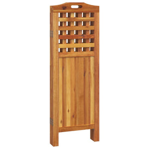 vidaXL 3 Panel Room Divider Privacy Room Divider Screen Solid Wood Acacia-1