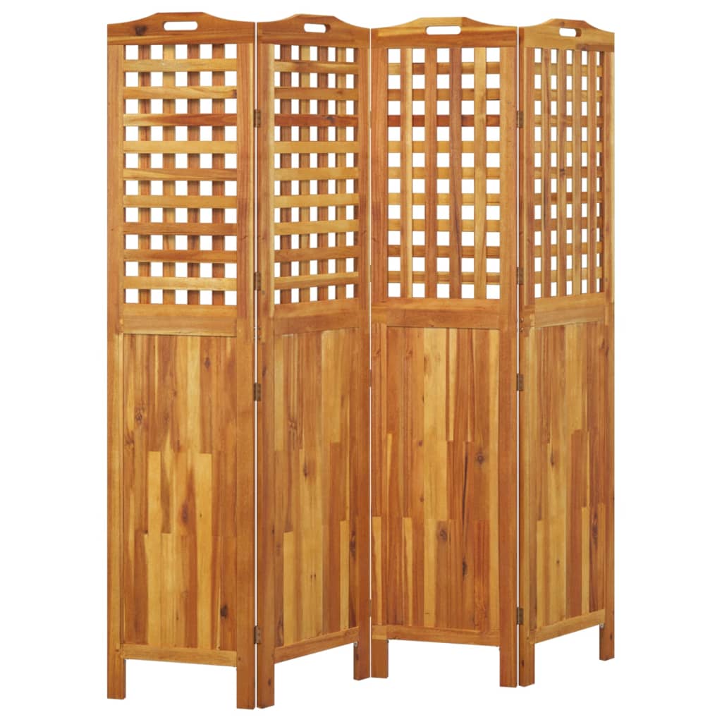 vidaXL 3 Panel Room Divider Privacy Room Divider Screen Solid Wood Acacia-33