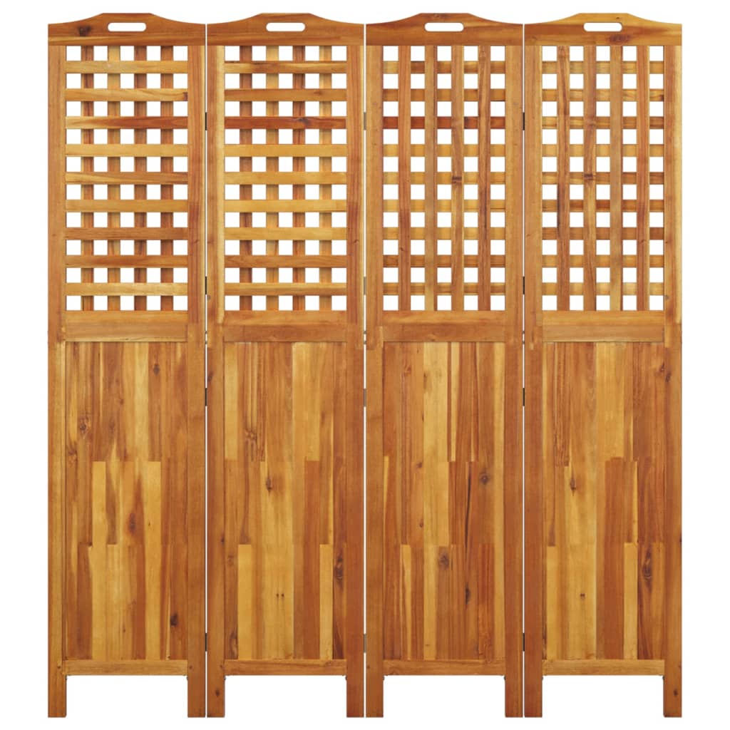 vidaXL 3 Panel Room Divider Privacy Room Divider Screen Solid Wood Acacia-37