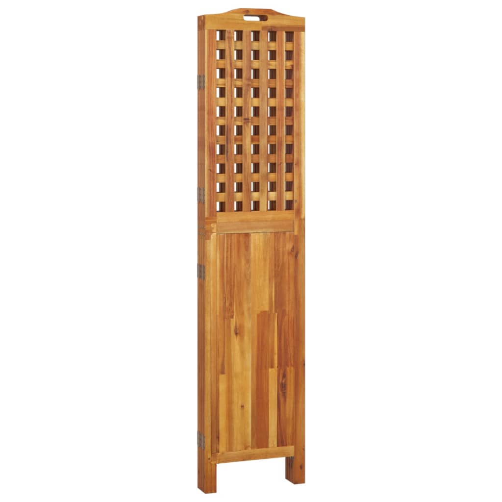 vidaXL 3 Panel Room Divider Privacy Room Divider Screen Solid Wood Acacia-41