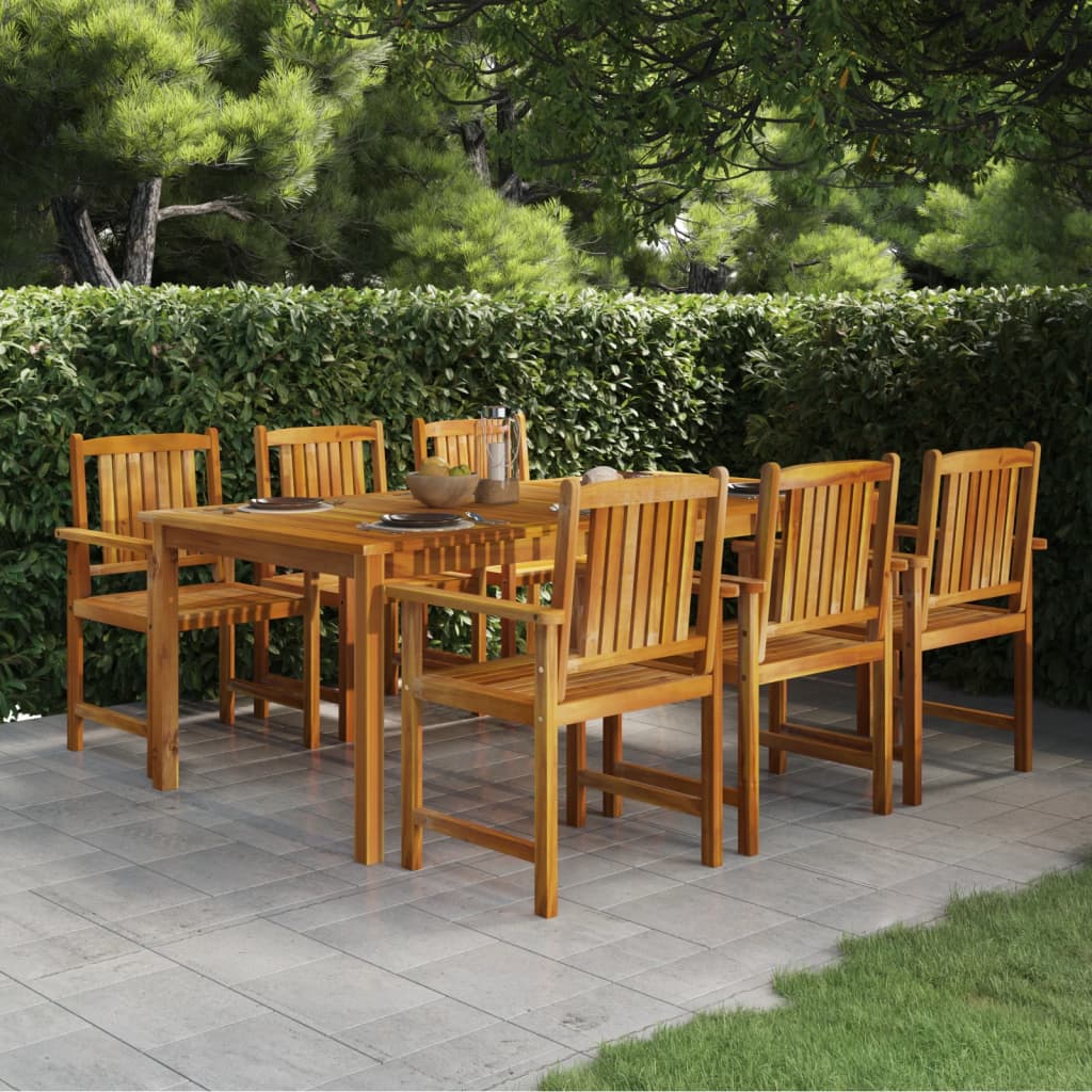 vidaXL Outdoor Dining Table Patio Table Garden Furniture Solid Wood Acacia-23