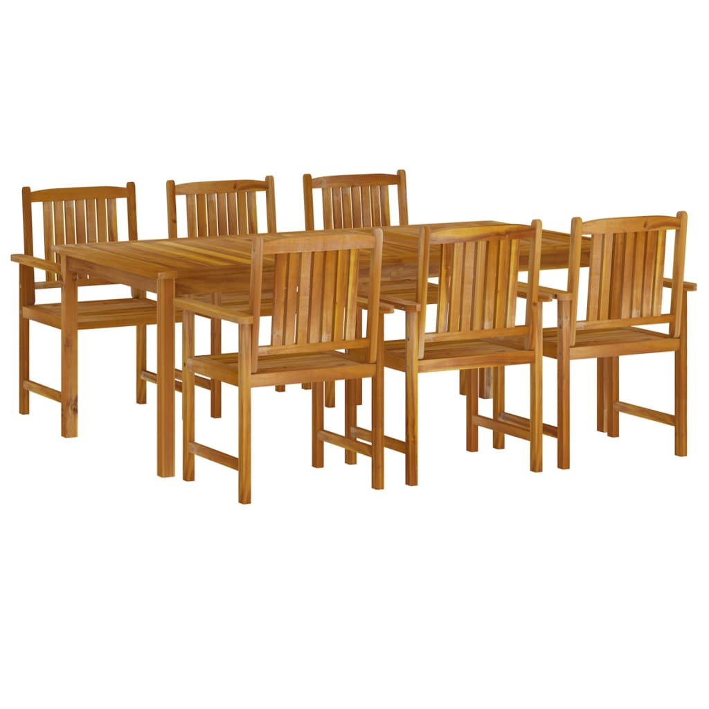 vidaXL Patio Dining Set Outdoor Garden Table and Chair Set Solid Wood Acacia-1