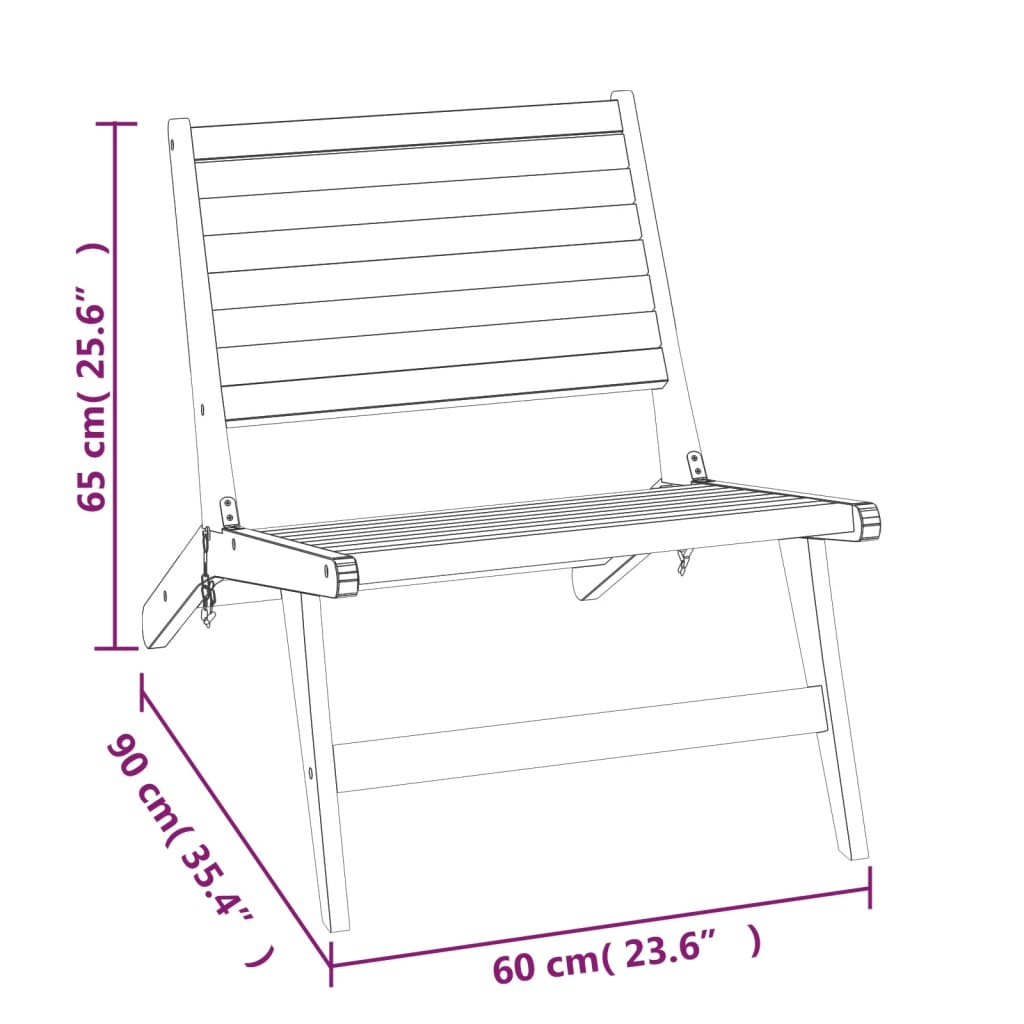 vidaXL Patio Chair Solid Wood Teak-6