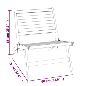 vidaXL Patio Chair Solid Wood Teak-6