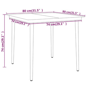 vidaXL Patio Dining Set Black Outdoor Furniture 3/5/7/9 Piece Multi Sizes-41