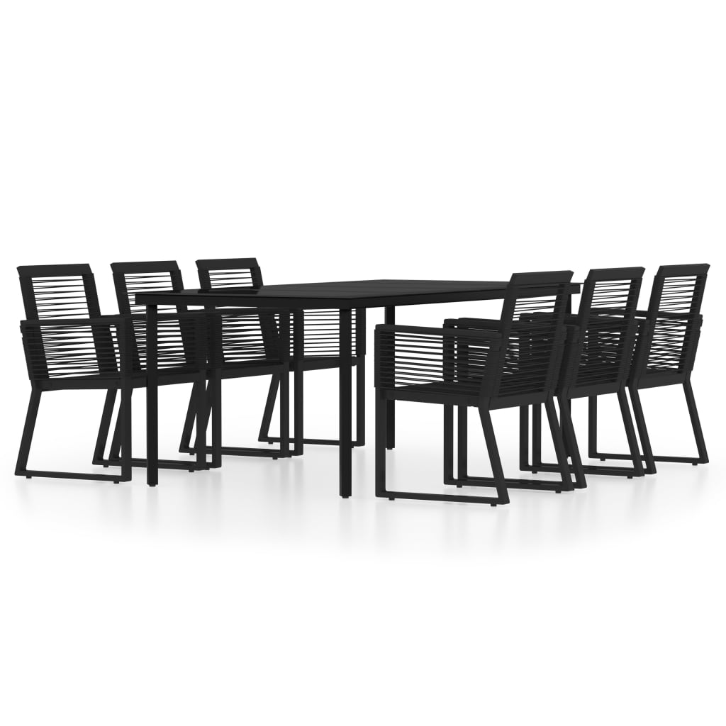 vidaXL Patio Dining Set Black Garden Outdoor Seating 3/5/7/9 Piece Multi Sizes-23