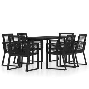 vidaXL Patio Dining Set Black Garden Outdoor Seating 3/5/7/9 Piece Multi Sizes-32