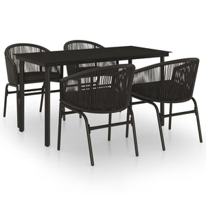 vidaXL Patio Dining Set Outdoor Dining Set Table and Chair Set for Garden-12