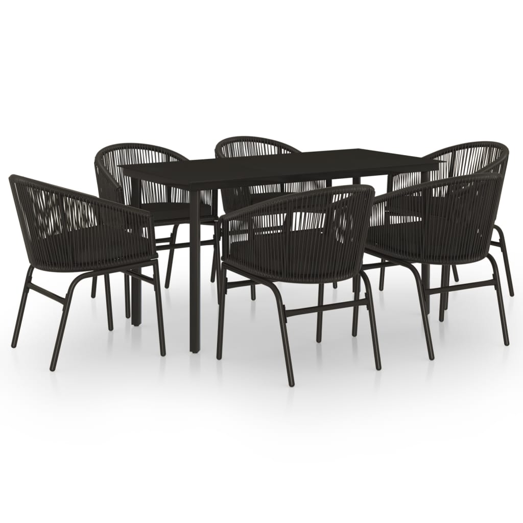 vidaXL Patio Dining Set Outdoor Dining Set Table and Chair Set for Garden-53
