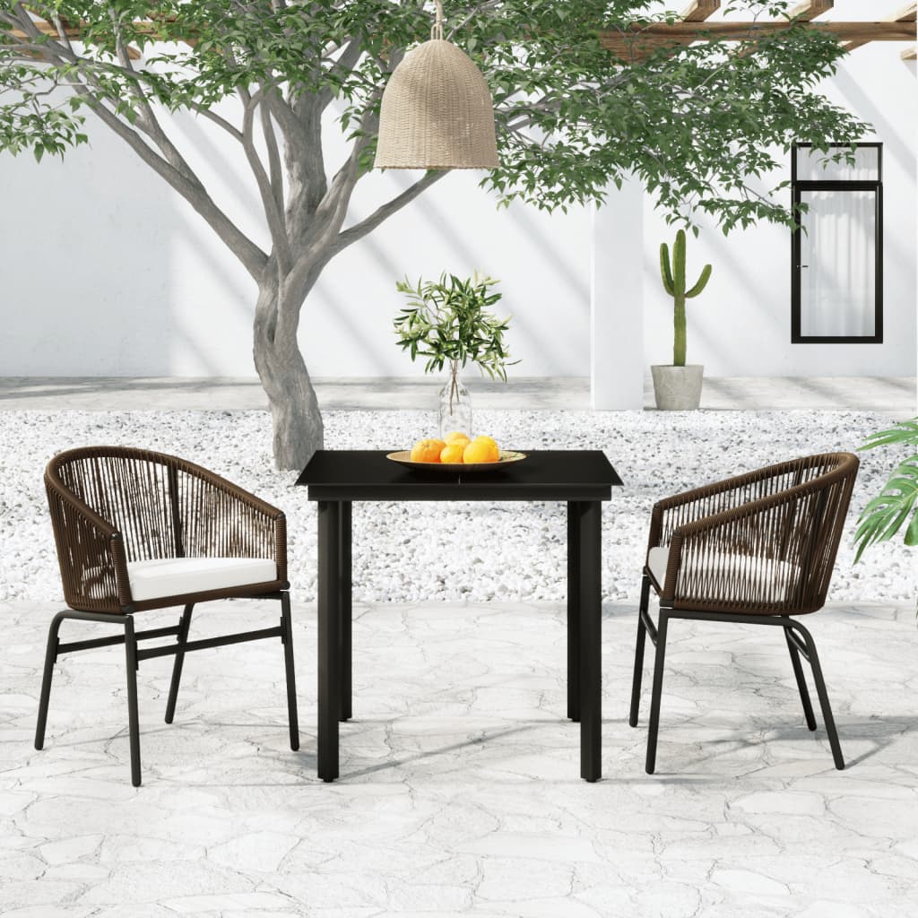vidaXL Patio Dining Set Outdoor Dining Set Table and Chair Set for Garden-56