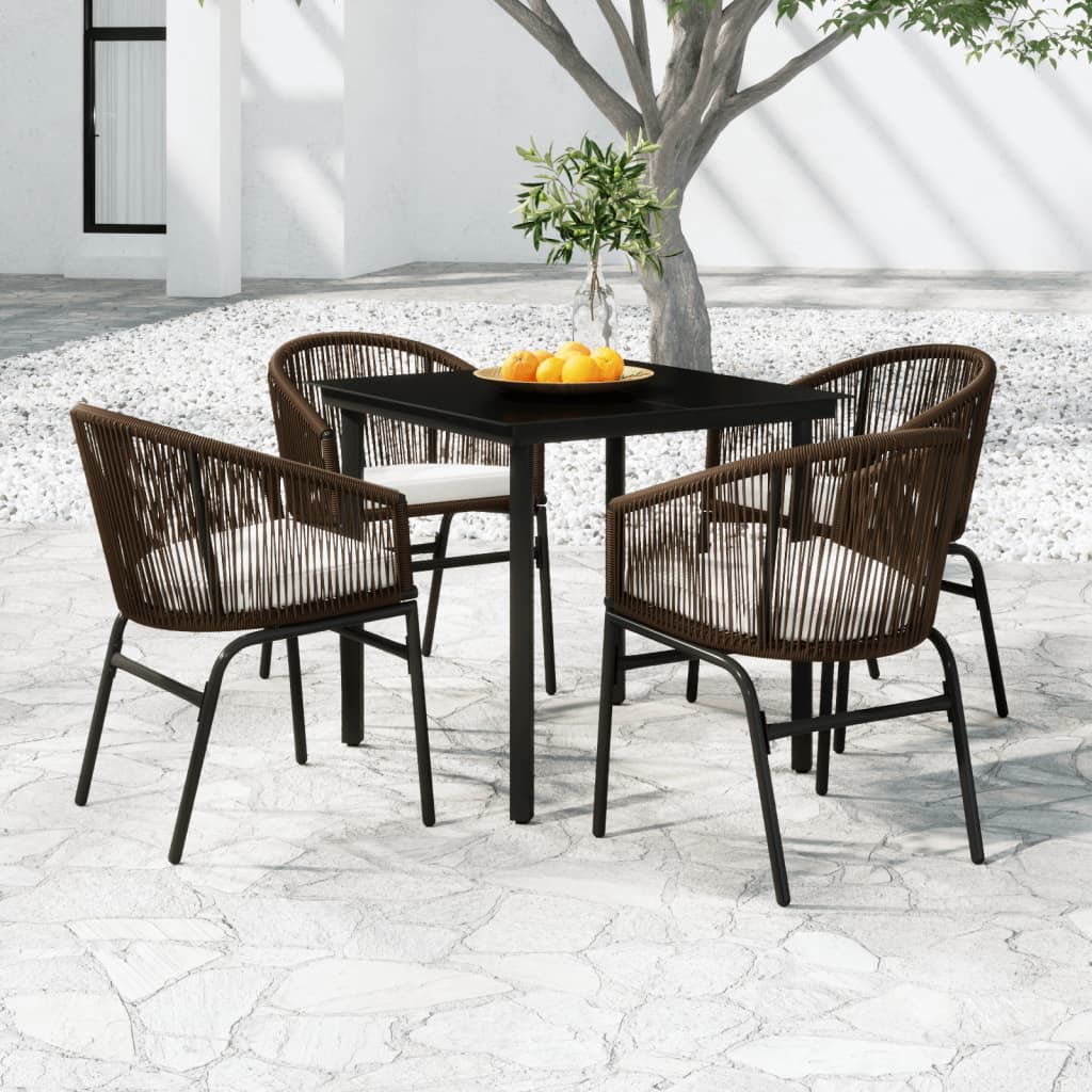 vidaXL Patio Dining Set Outdoor Dining Set Table and Chair Set for Garden-16