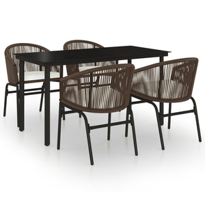 vidaXL Patio Dining Set Outdoor Dining Set Table and Chair Set for Garden-59