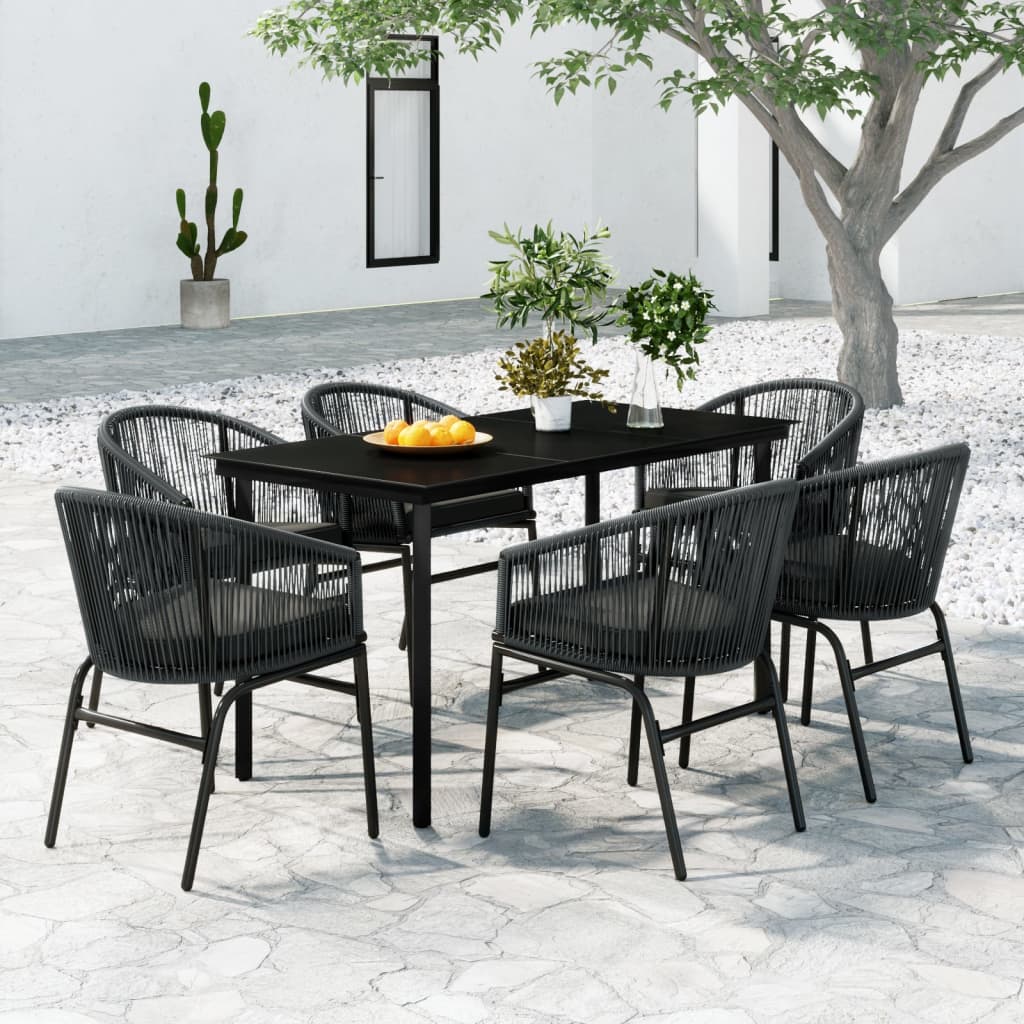 vidaXL Patio Dining Set Outdoor Dining Set Table and Chair Set for Garden-11