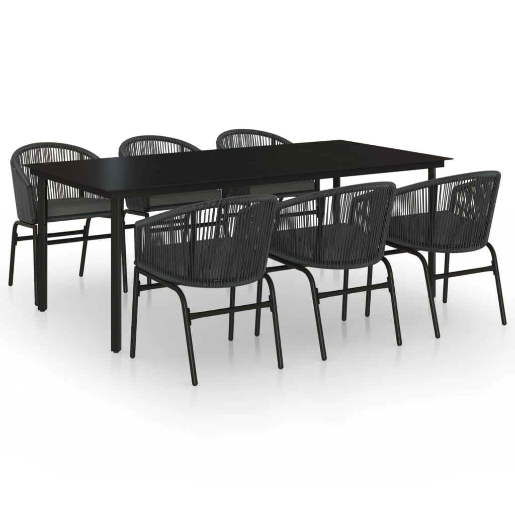 vidaXL Patio Dining Set Outdoor Dining Set Table and Chair Set for Garden-55
