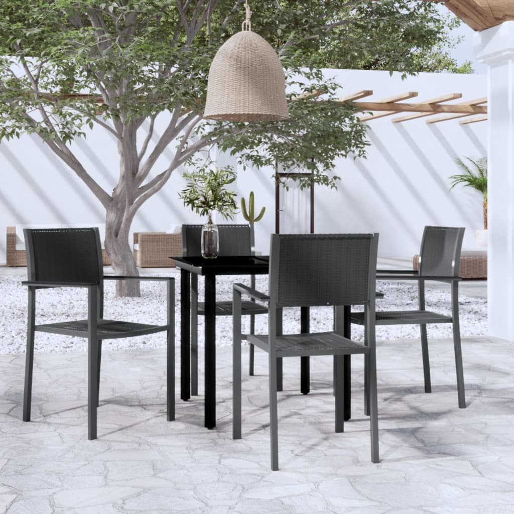 vidaXL Patio Dining Set Outdoor Dining Set Table and Chair Set for Garden-13