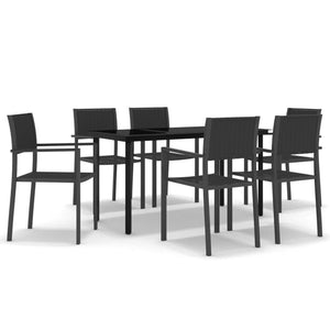 vidaXL Patio Dining Set Outdoor Dining Set Table and Chair Set for Garden-48