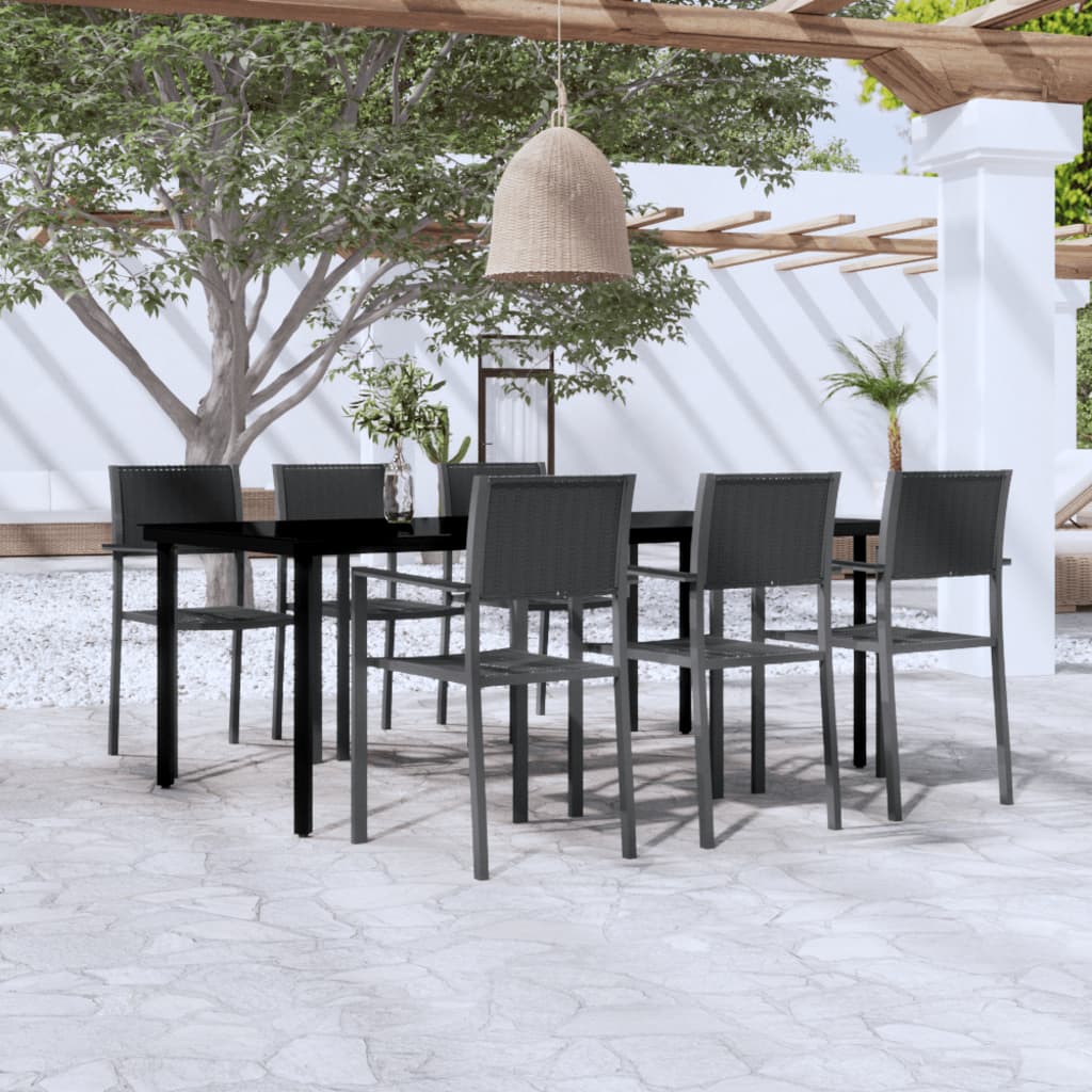 vidaXL Patio Dining Set Outdoor Dining Set Table and Chair Set for Garden-47