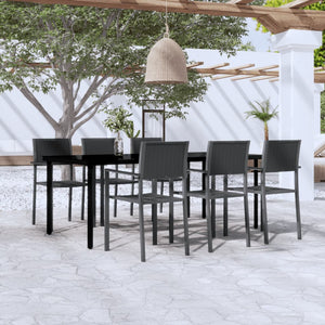 vidaXL Patio Dining Set Outdoor Dining Set Table and Chair Set for Garden-47