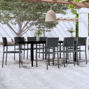 vidaXL Patio Dining Set Outdoor Dining Set Table and Chair Set for Garden-40