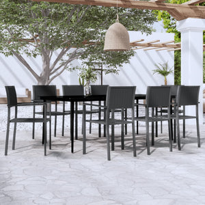 vidaXL Patio Dining Set Outdoor Dining Set Table and Chair Set for Garden-36