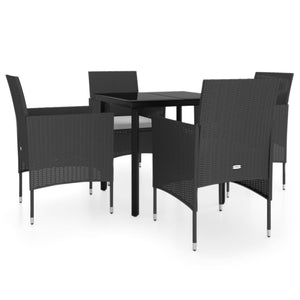 vidaXL Patio Dining Set Outdoor Dining Set Table and Chair Set for Garden-46