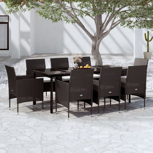 vidaXL Patio Dining Set Outdoor Dining Set Table and Chair Set for Garden-12