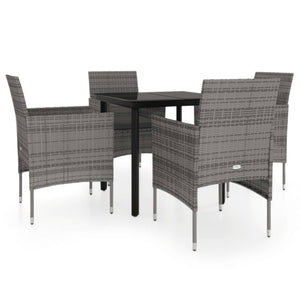 vidaXL Patio Dining Set Outdoor Dining Set Table and Chair Set for Garden-25