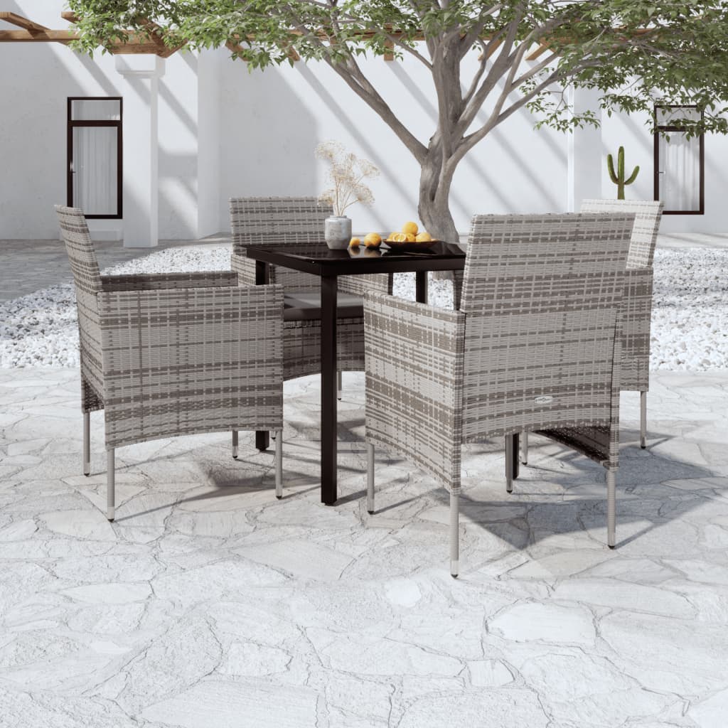 vidaXL Patio Dining Set Outdoor Dining Set Table and Chair Set for Garden-31