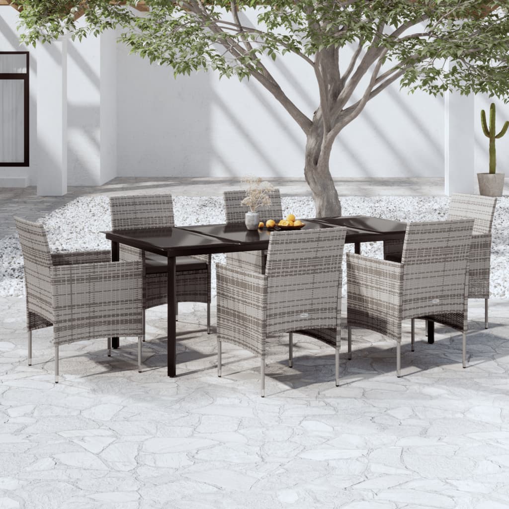 vidaXL Patio Dining Set Outdoor Dining Set Table and Chair Set for Garden-54